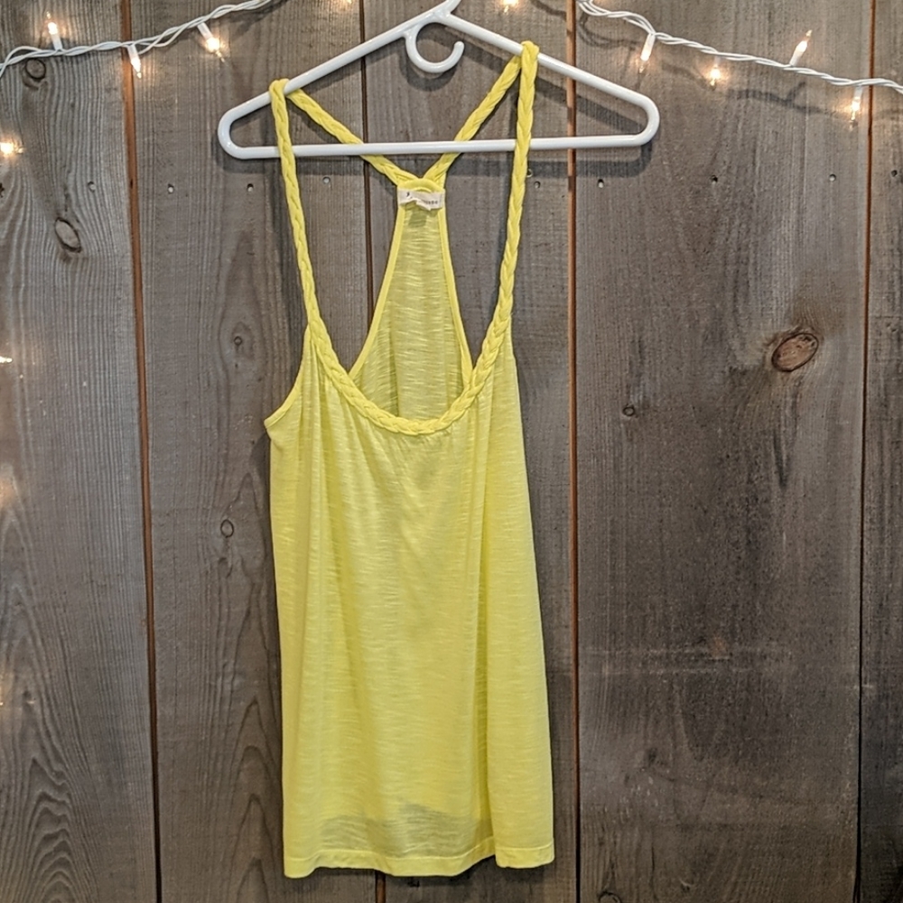 Forever 21 neon yellow tank top